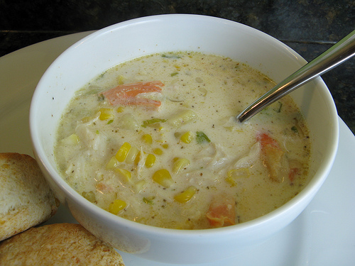 Corn Crab Soup - Warm Crab Starters